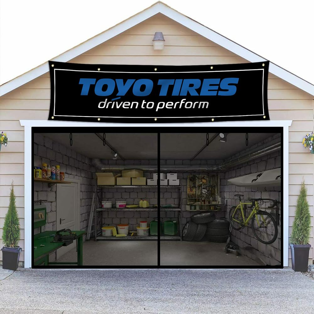 Amazon.com : Toyo Tires Banner Flag 2x8ft Garage Shop Wall Decor